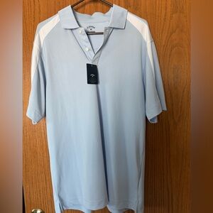 Callaway Sky Blue Polo with White Accents  - NWT